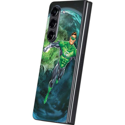 DC Comics Green Lantern Action Pose in Space Galaxy Z Fold5 5G Skin